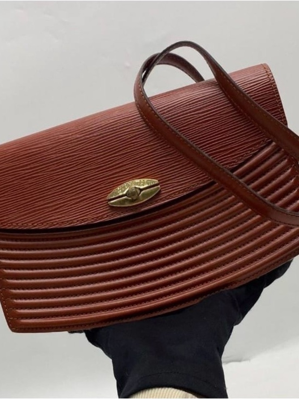 Louis Vuitton Brown Presboroug Epi Leather Shoulder Bag - Picture 3 of 8